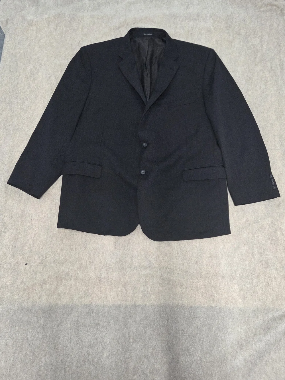 Pronto Uomo Black Mens Blazer Wool Corporate Gothic Dark Academia 52L